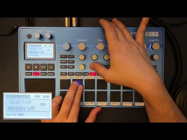 Korg Electribe 2 step by step tutorial to create a track 2021