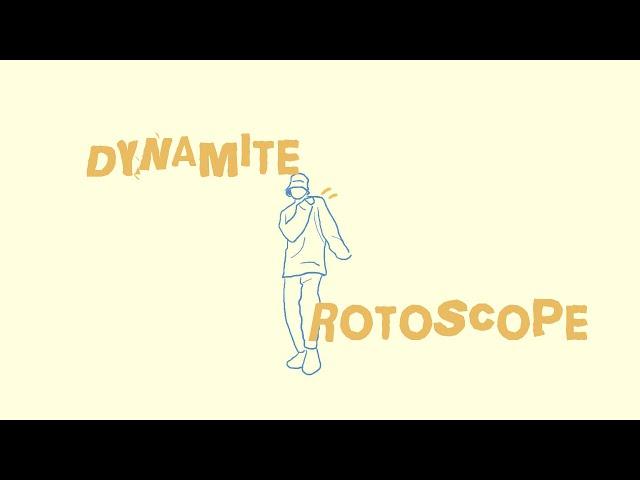 bts dynamite rotoscope animation