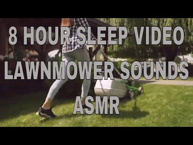 8 HOUR SLEEP VIDEO Lawn Mower Sound | ASMR Yard Work | Background Noise for Reading