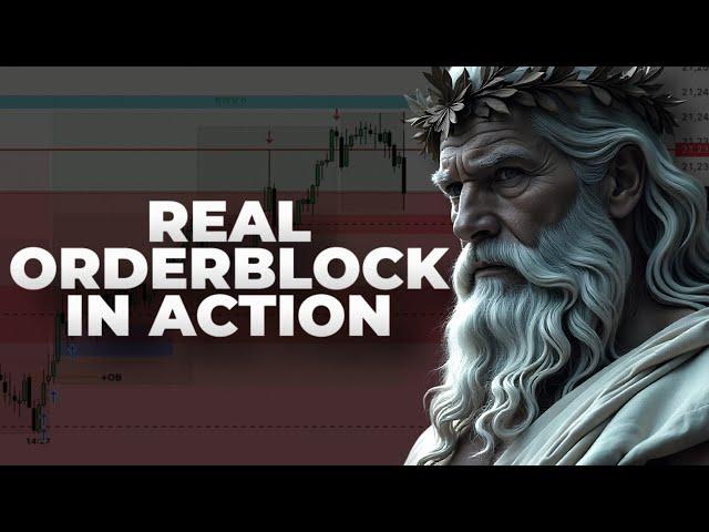 Buying the low of the afternoon session on Nasdaq using a Real Orderblock.