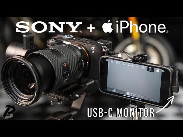 iPhone 15 as a Wired Sony Camera Monitor