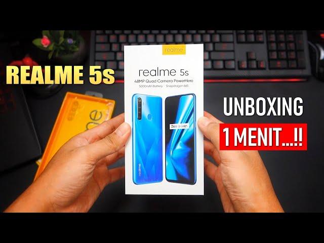 1 Menit..! Unboxing Realme 5s Indonesia