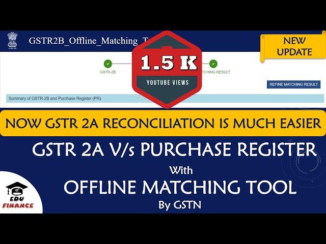 GSTR 2A vs Purchase | Reconciliation | Offline Tool | GST | September 2020 Update