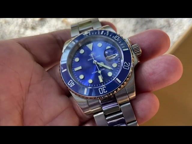 Часы Addiesdive с Алиэкспресс. Лучший хомаж Rolex Submariner за 40$. Я в шоке! Отличное качество.