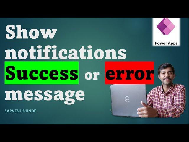 Success or Error Message in PowerApps | Notify Function | PowerApps for Beginners | Power Platform