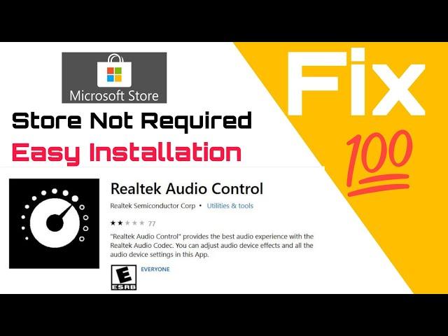 #realtek Install Realtek Audio Console without store || Direct Setup For Realtek Console