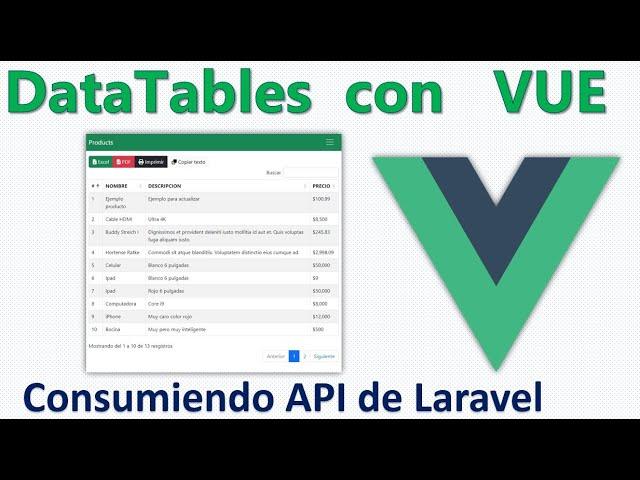 DataTables Vue 3