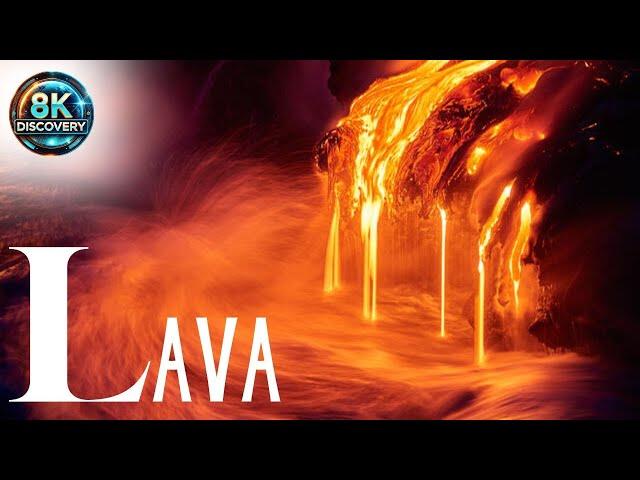 Volcano & Lava 8K 60 FPS -  Relaxation Film With Inspiring Music And Cinematic VIEWS - HDR10