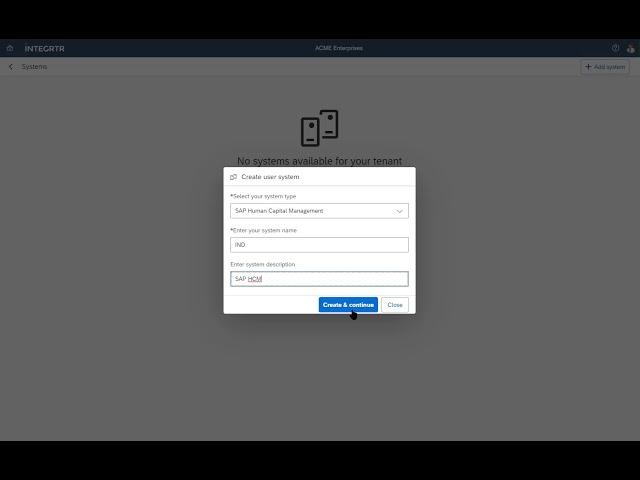 Configure Systems | INTEGRTR
