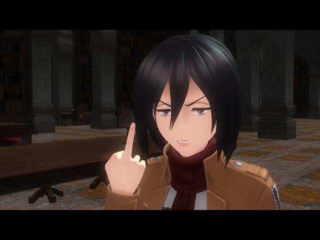 【MMD Aot/Snk】When Mikasa realizes Levi's an Ackerman