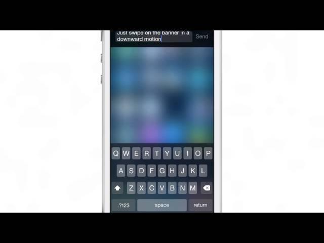 Interactive Message Notifications for iOS 7