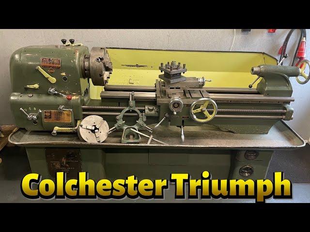 Colchester Triumph MK1.5 Round Head Big Size Lathe Svarv Tour Drehmaschine