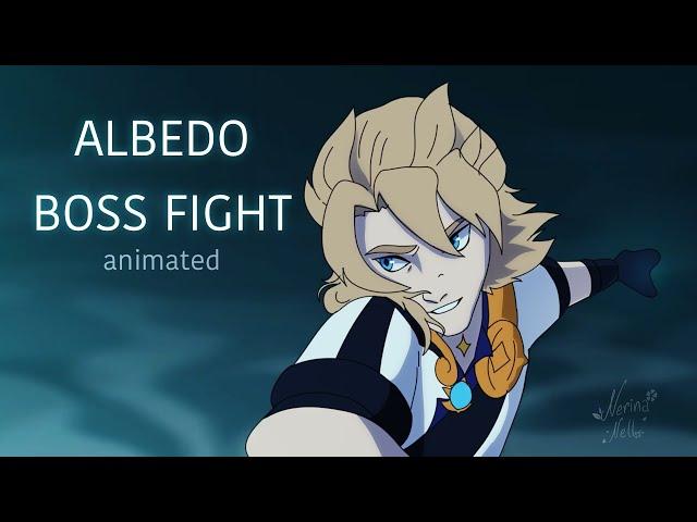 Confrontation at Dragonspine - Albedo Boss Fight scene animated