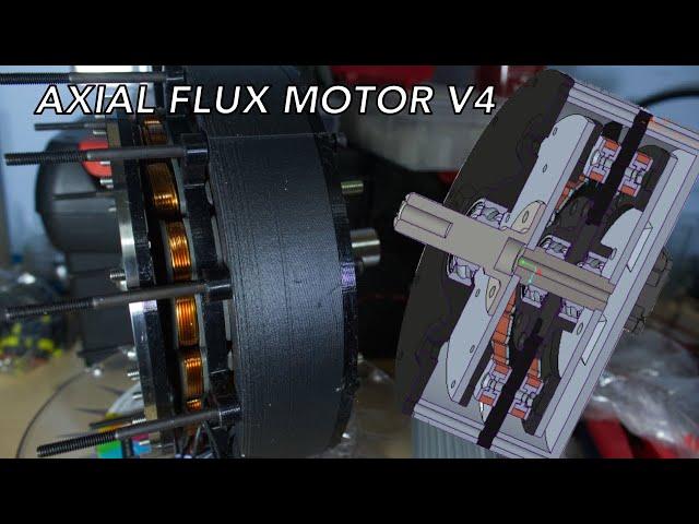 Homemade Brushless Axial Flux Motor Version 4 (3D printed and machined) | Dual rotors + Sensors