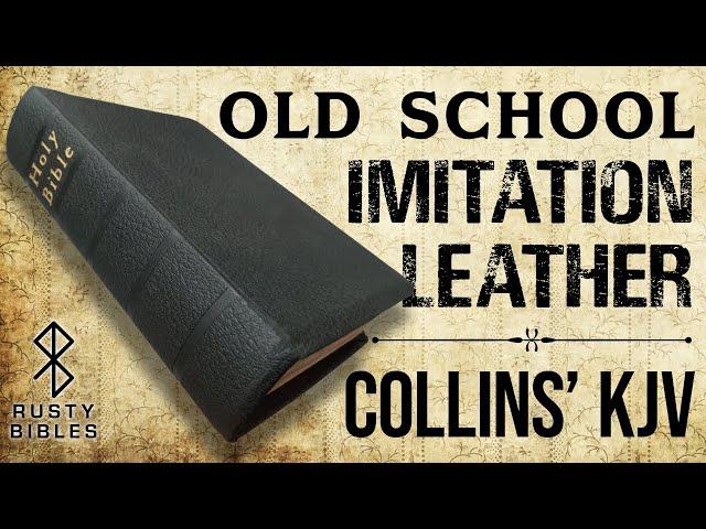 Post WWII Imitation Leather? Collins' Clear-Type Press KJV New Brevier Edition Tabbed Bible Review