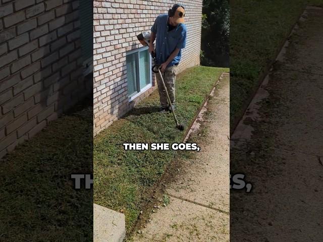 This Customer IS CRAZY! ️#lawncare #edging #shorts