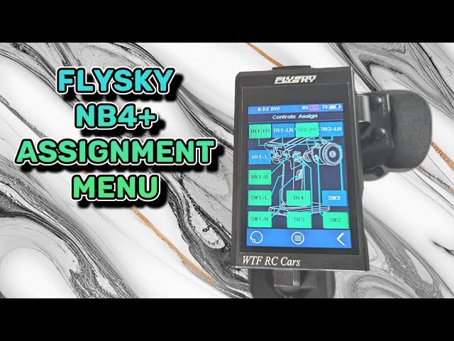 Flysky NB4+ Assignment menu settings guide.