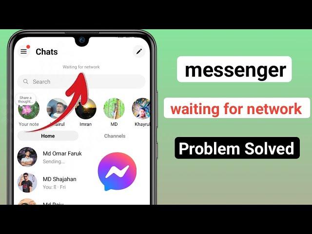 How To Fix Facebook messenger waiting for network Problem (New Process) |