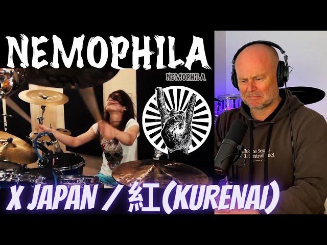 Drum Teacher Reacts: X JAPAN / 紅(KURENAI) English Version [Cover by NEMOPHILA]