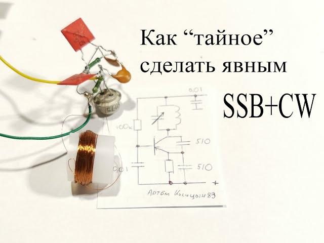 Как принимать радиолюбителей CW+SSB  на простой КВ-радиоприемник