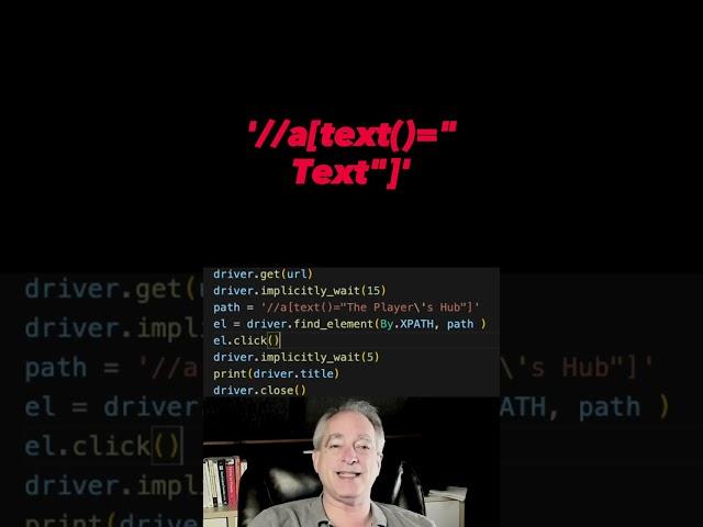 Find elements by text when web scraping with Selenium in Python #python #selenium #shorts