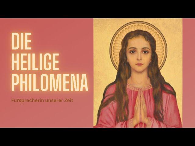 Die Hl. Philomena ist die große Helferin in  dieser Zeit. Ein Gebet um Hilfe in allen Lebenslagen.