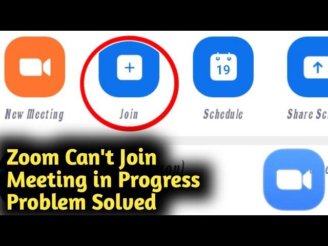 Zoom Can't Join Meeting in Progress Problem Solved