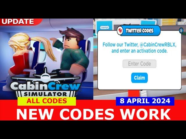 *NEW CODES* [UPDATE] ️Cabin Crew Simulator ROBLOX | ALL CODES | APRIL 8, 2024