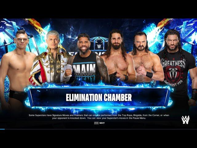 WWE 2K24 | Men's Elimination Chamber Match