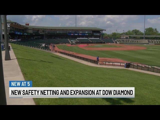 Dow Diamond to receive safety enhancement for baseball fans