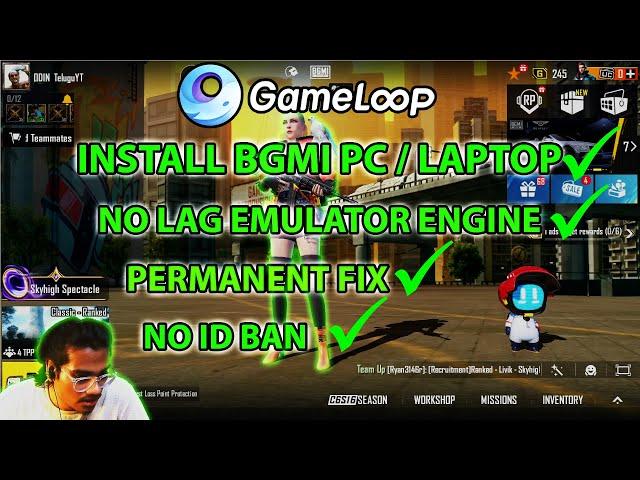 INSTALL BGMI IN PC / LAPTOP | GAMELOOP SAFE
