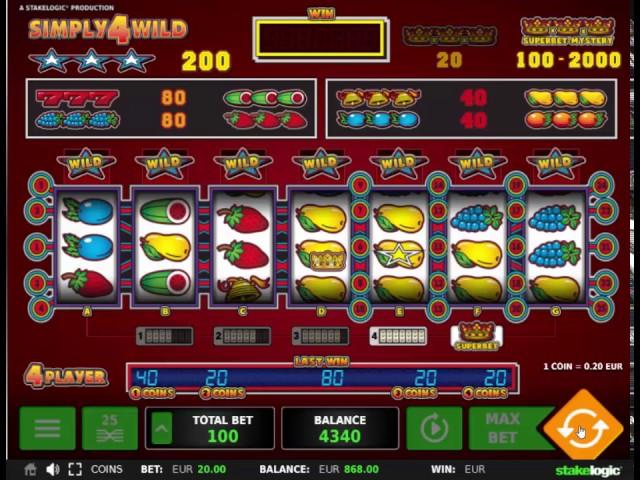 Simply4Wild video slot - Fruitmachine Review Stakelogic