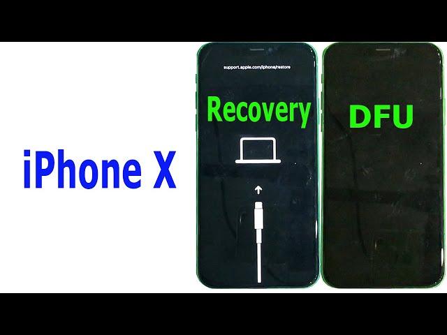 How to enter RECOVERY mode and DFU mode iPhone X