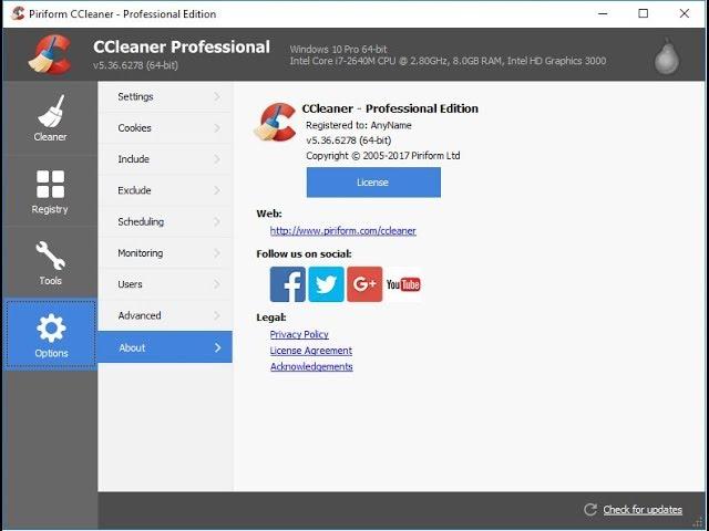 CCLEANER PROFESSIONAL | FREE | 2017 | LATEST VERSION | PLUS KEY