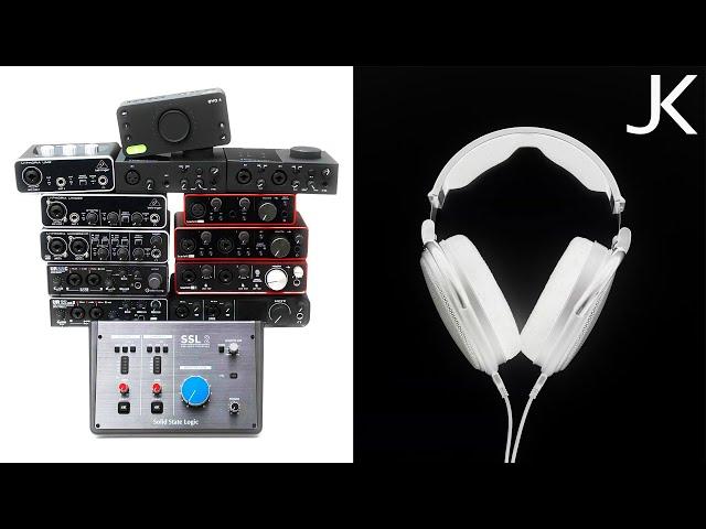 Interface Headphone Amp Comparison (Focusrite, Behringer, Audient, Motu, SSL, NI, and Steinberg)