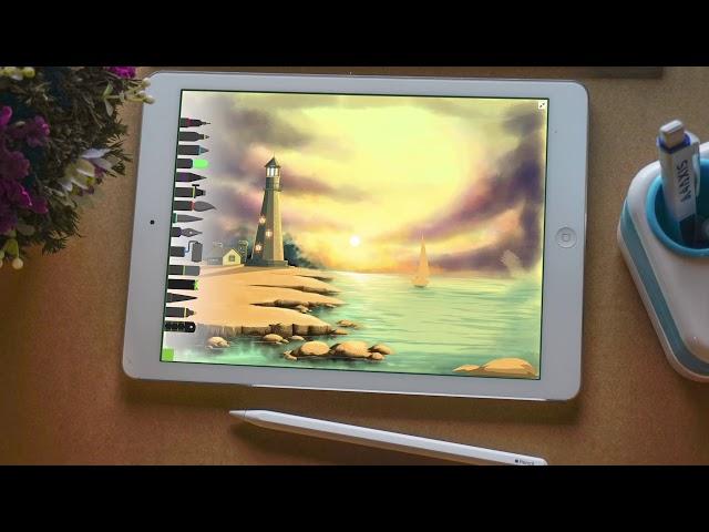 How to  use Apple Pencil supporting Gestures , Angle and Pressure sensitivity | in Drawing Desk