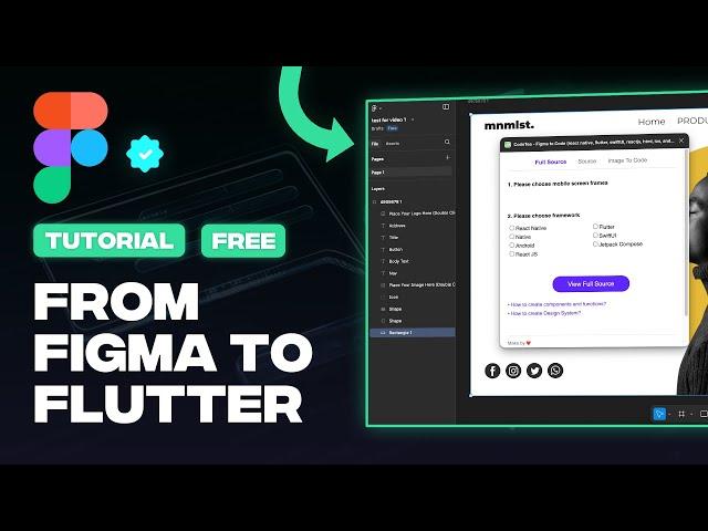 How to Convert Figma Design into Flutter Code For Free (2025)