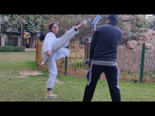 Slap Kick||Taekwondo||Anushka Chatterjee||Martial Arts