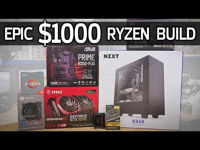 Building a SWEET $1000 Ryzen Gaming PC!