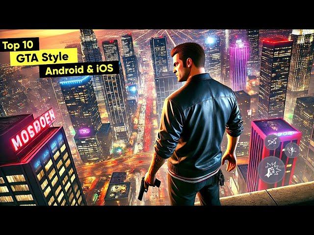 Top 10 Games like Gta 5 for Android 2024 | Top 10 New Open World Games For Android & iOS 2024