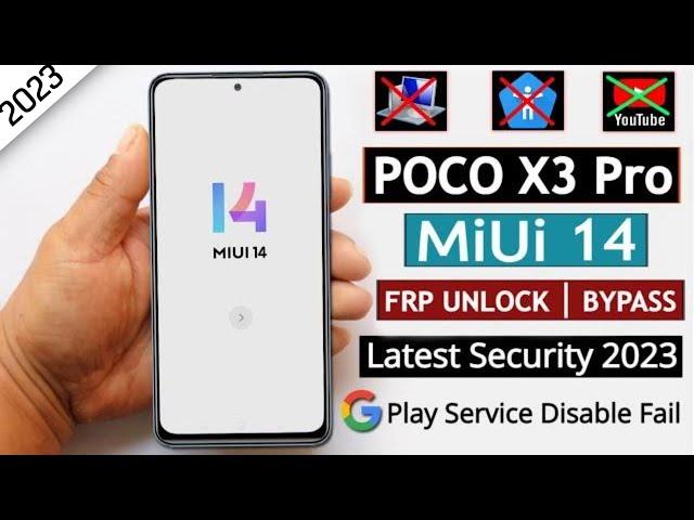 Poco X3 Pro Miui 14 Frp Bypass/Unlock Google A/c Lock Without Pc - Android Setup Not Open Solution
