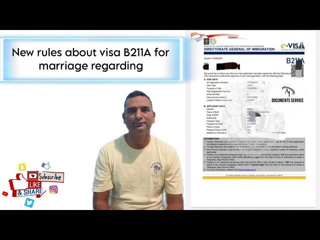 New rules about B211a visa for marriage in Indonesia #viral #visa #indonesia #marriage