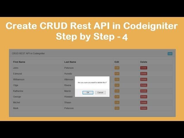 Create CRUD Rest API in Codeigniter Step by Step - 4