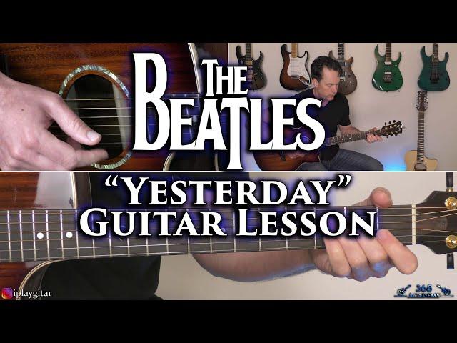 The Beatles - Yesterday Guitar Lesson