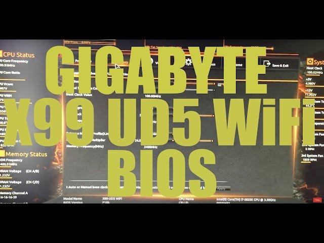 GIGABYTE X99 UD5 WiFi BIOS SETTING FOR HACKINTOSH (SUBSCRIBE)