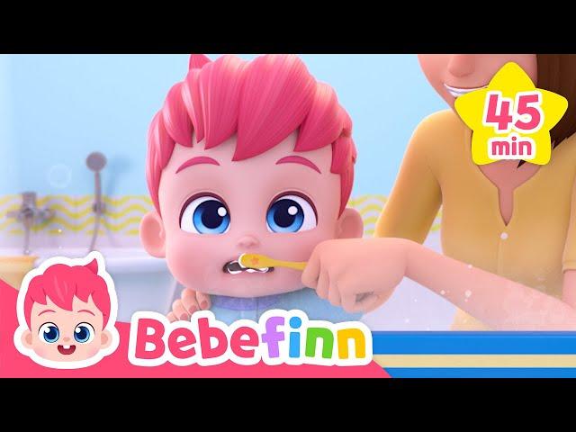 Morning routine songs for kids | Brush teeth and Wash your face | Bebefinn! Nursery Rhymes