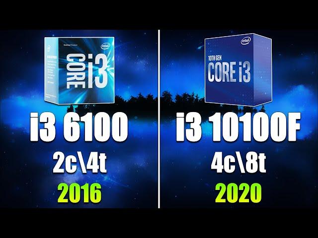 Core i3 10100F vs Core i3 6100 Test in 7 Games