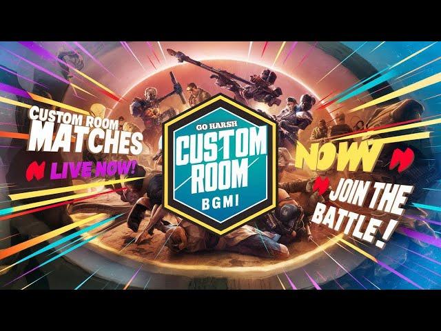 live custom room  GOHARSHGAMER  #bgmi #pubgm #pubgmobile #pubgm #pubglive #bgmilive #customroom