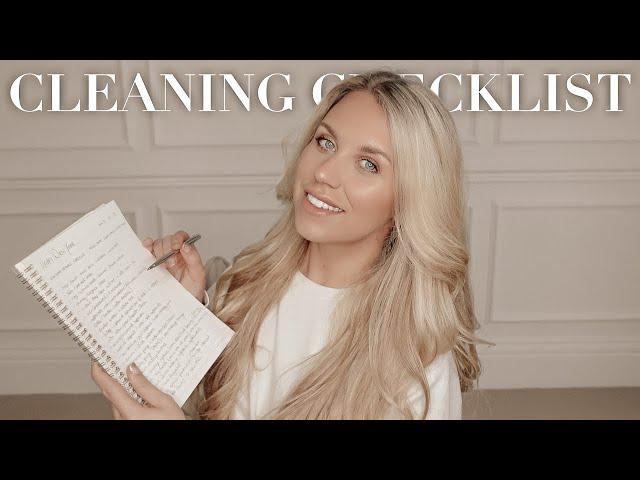 NEW YEAR CLEAN & ORGANISE THE HOUSE WITH ME | ULTIMATE YEARLY CLEANING CHECKLIST