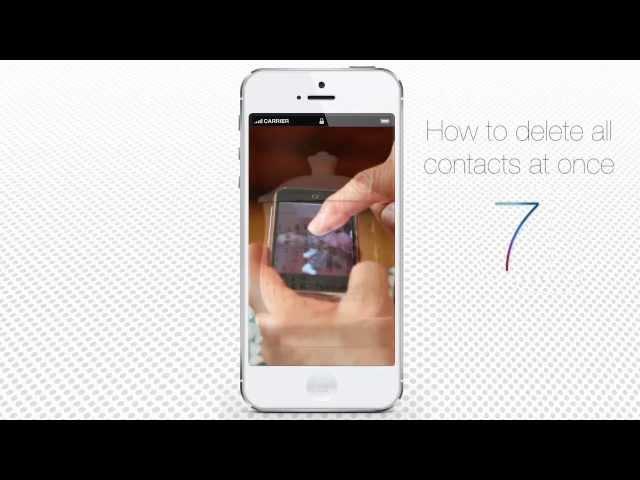 How to Delete All Contacts on iPhone at Once